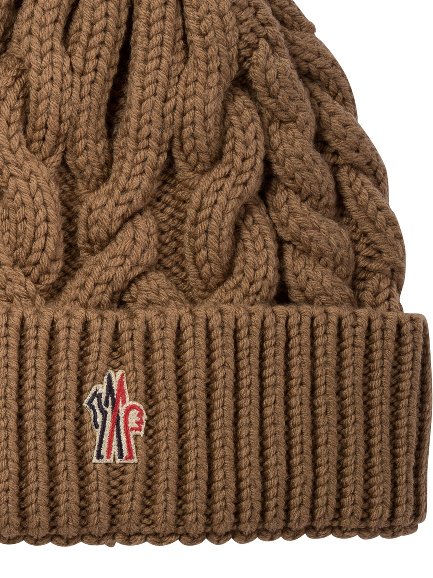 MONCLER GRENOBLE Brown Wool beanie